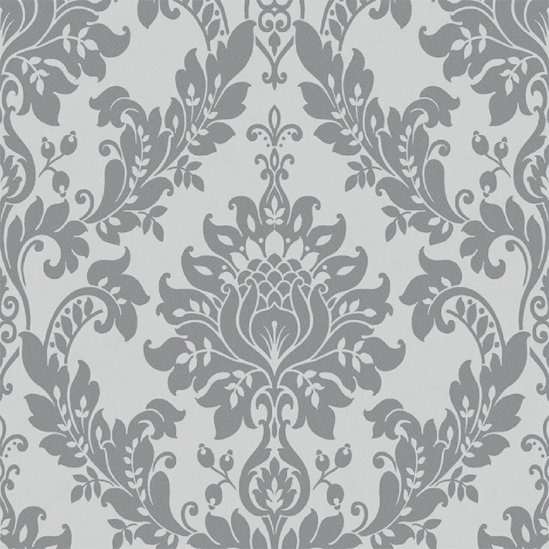35391 Clara Marcia Charcoal Damask Wallpaper By Holden DŽcor