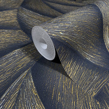 35506 Graphic Black Gold Wallpaper by Galerie