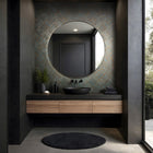 35512 Graphic Blue Copper Wallpaper by Galerie