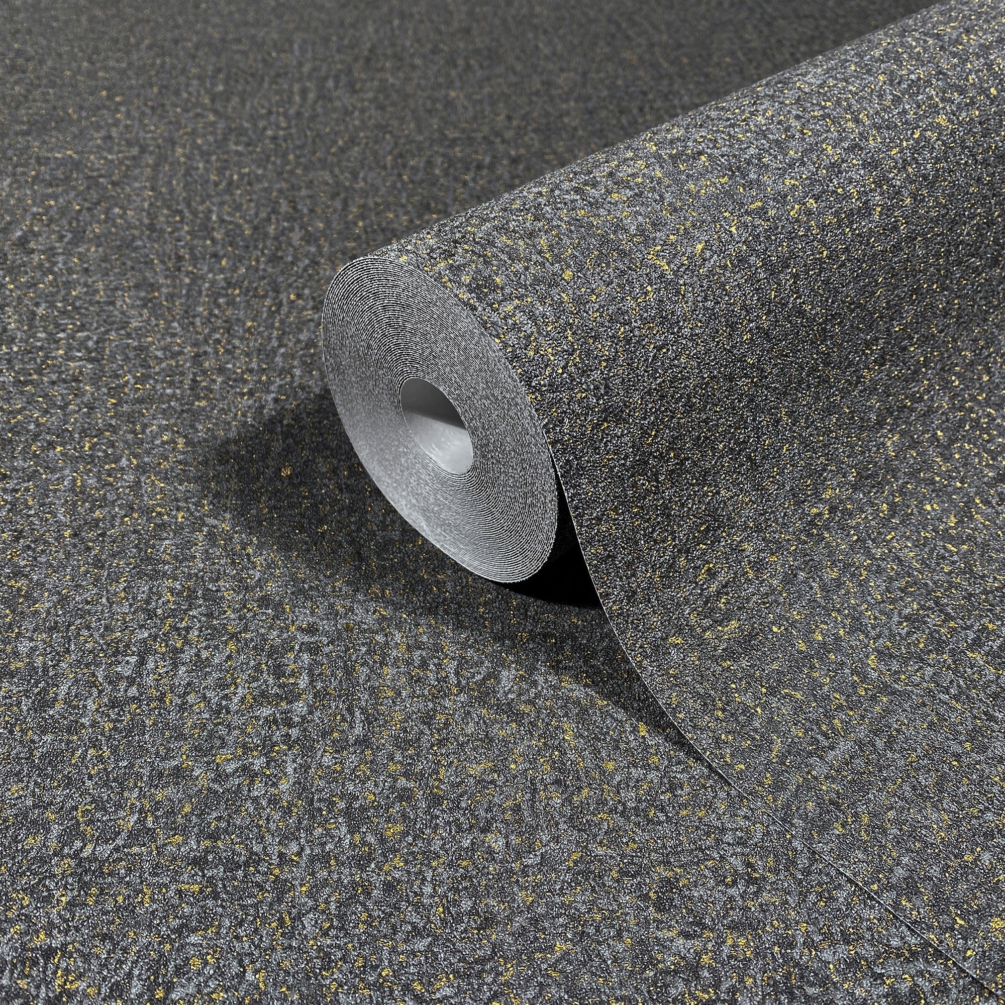 35520 Plaster look Black Wallpaper by Galerie