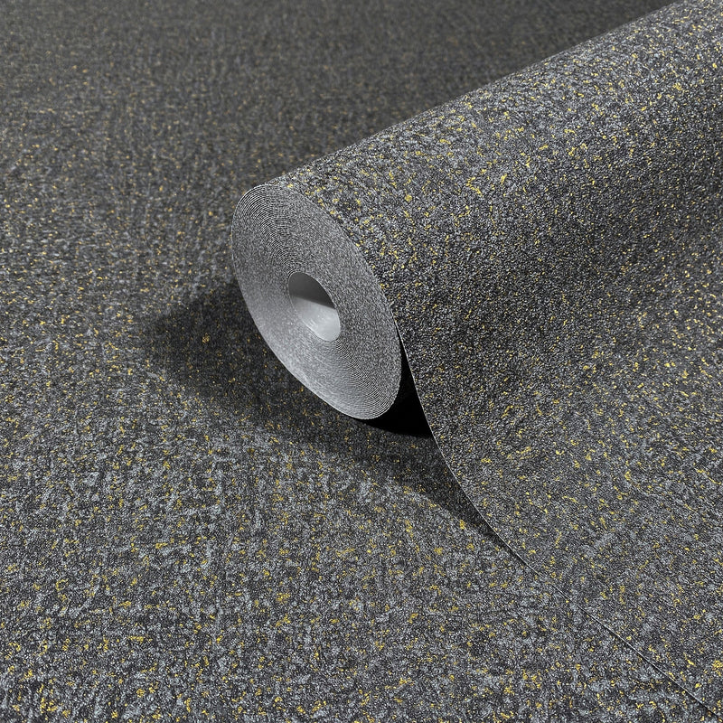 35520 Plaster look Black Wallpaper by Galerie