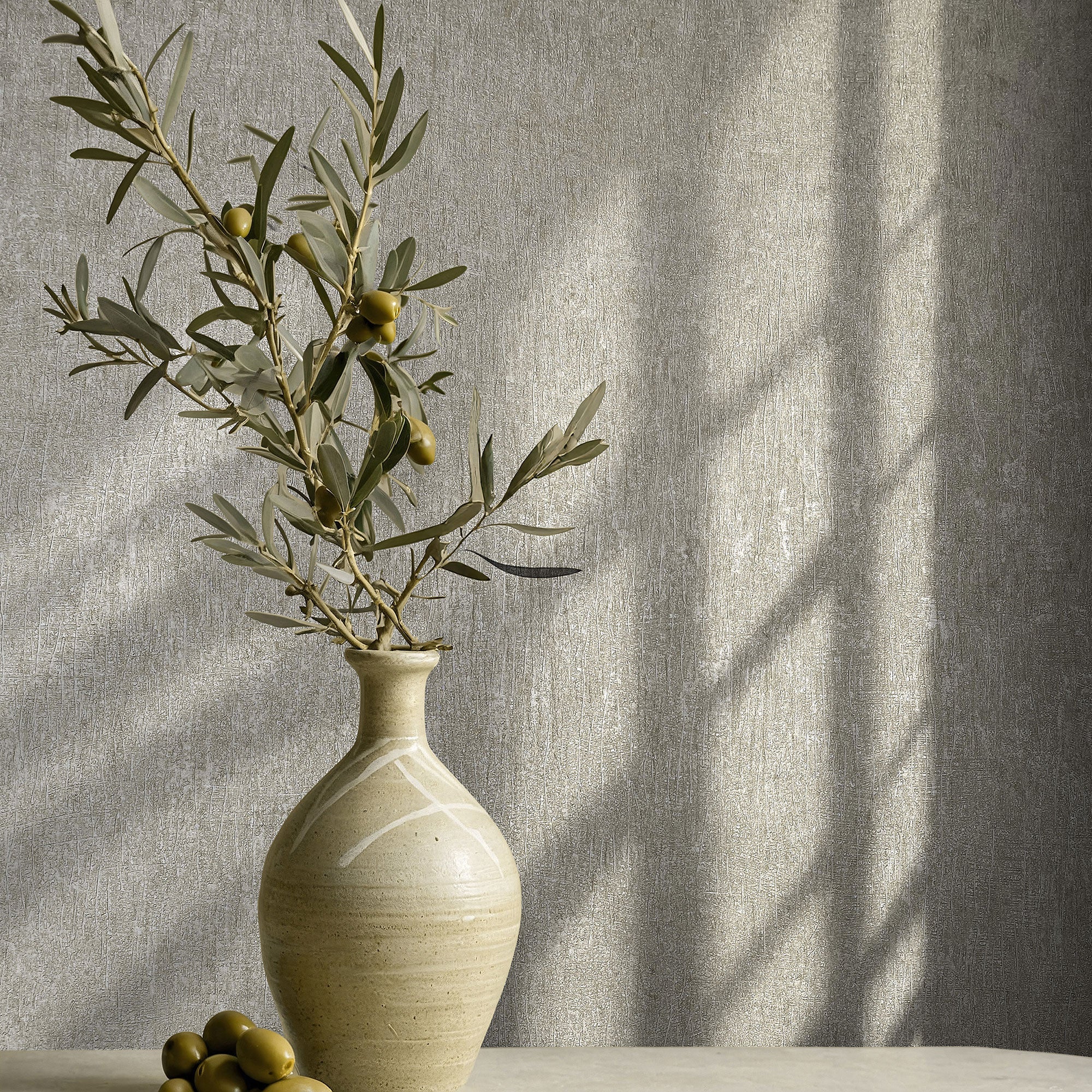 35525 Uni Grey Wallpaper by Galerie