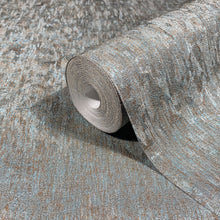 35526 Uni Blue Copper Wallpaper by Galerie