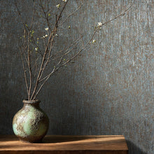 35526 Uni Blue Copper Wallpaper by Galerie