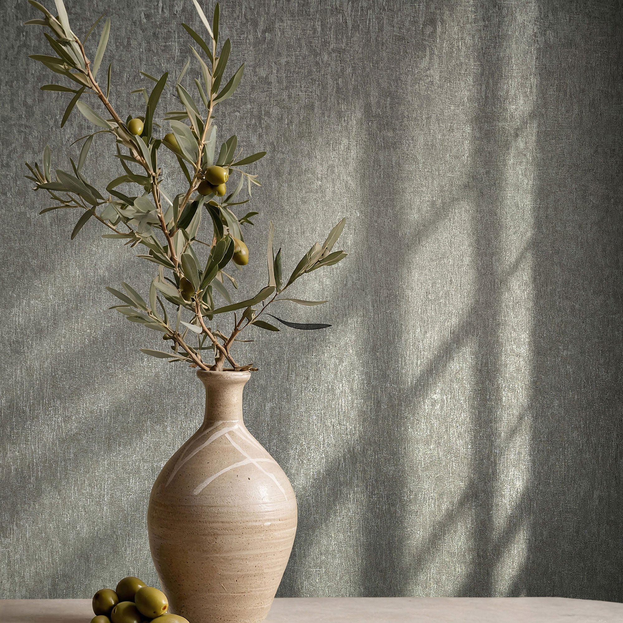 35528 Uni Grey Wallpaper by Galerie