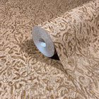 35533 Floral Brown Gold Wallpaper by Galerie