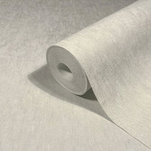 35549 Uni White Grey Wallpaper by Galerie