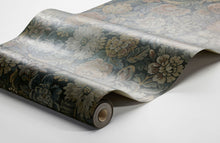3561 Nightingale Garden Dark Multi Cottage Garden Wallpaper by Boråstapeter