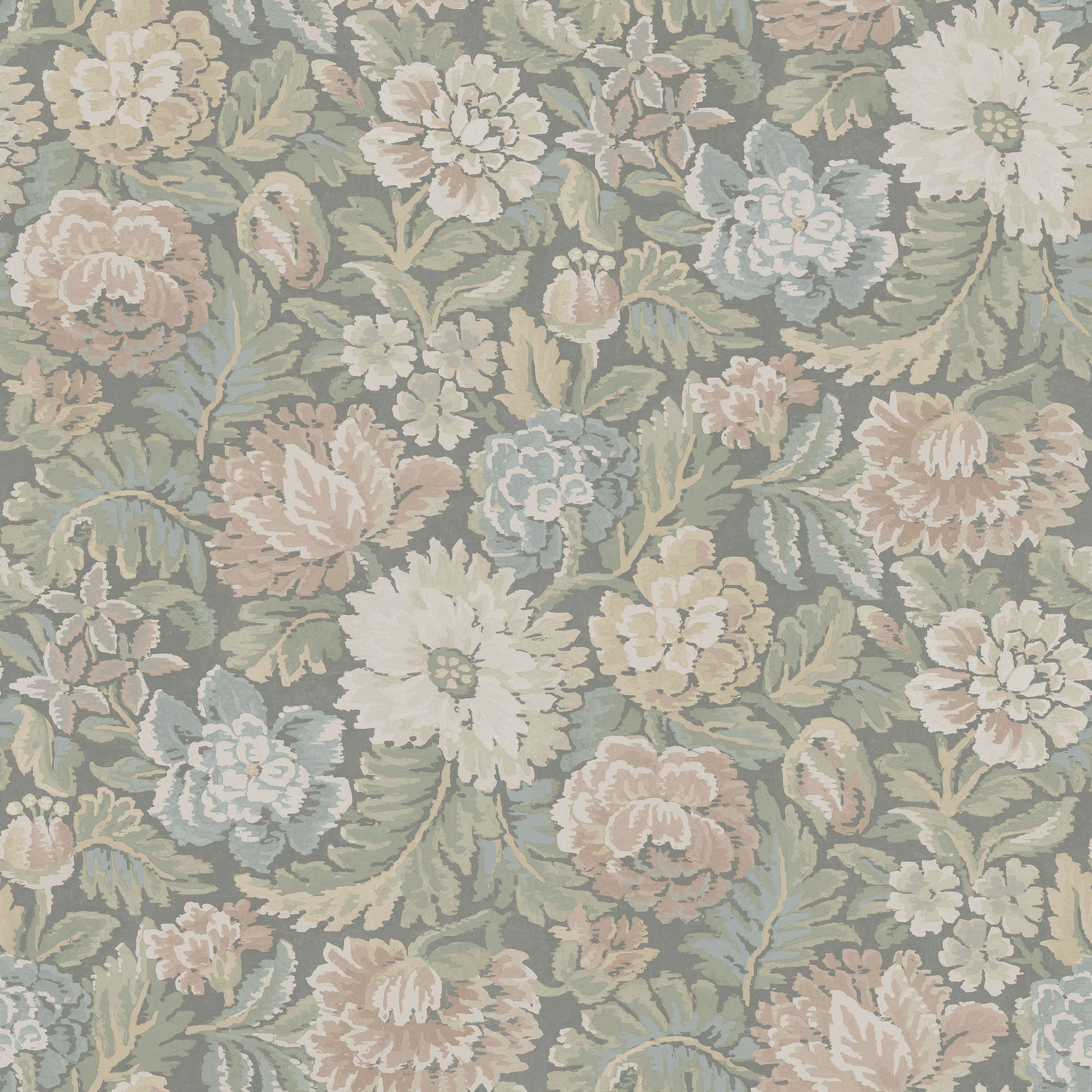 3562 Nightingale Garden Light Multi Cottage Garden Wallpaper by Boråstapeter