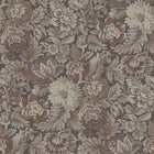 3563 Nightingale Garden Dark Red and Pink Cottage Garden Wallpaper by Boråstapeter