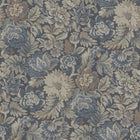 3564 Nightingale Garden Dark Blue and Green Cottage Garden Wallpaper by Boråstapeter