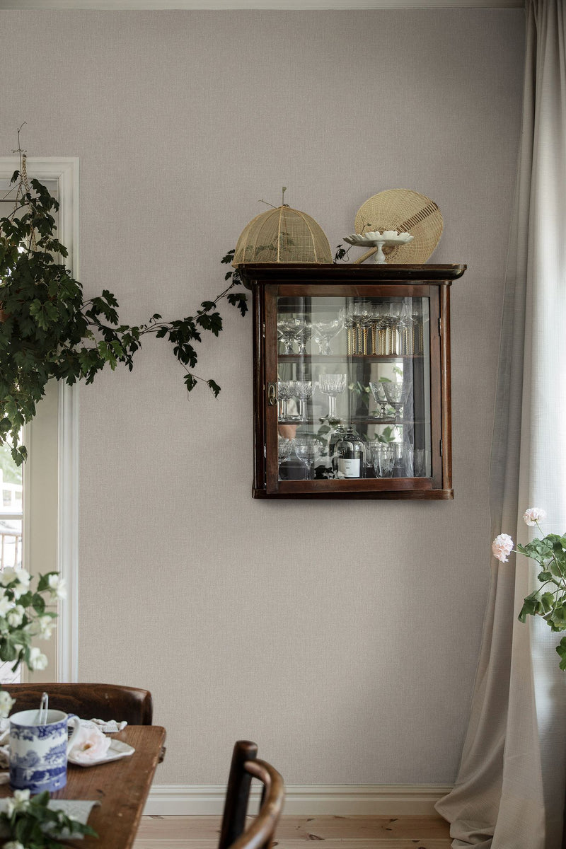 3566 Weaver´s Wall Light Beige Cottage Garden Wallpaper by Boråstapeter