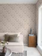 3572 Laura´s Cottage Light Pink and Beige Cottage Garden Wallpaper by Boråstapeter
