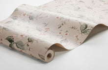 3572 Laura´s Cottage Light Pink and Beige Cottage Garden Wallpaper by Boråstapeter