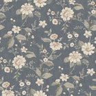 3573 Laura´s Cottage Dark Blue Cottage Garden Wallpaper by Boråstapeter