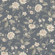 Laura´s Cottage Dark Blue Cottage Garden Wallpaper by Boråstapeter