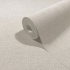 Uni Beige Boho Fine Linen Wallpaper by Galerie