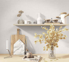 Uni Beige Boho Fine Linen Wallpaper by Galerie