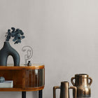 Uni Beige & Grey Boho Fine Linen Wallpaper by Galerie