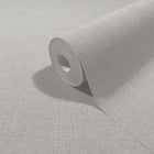 Uni Brown Boho Fine Linen Wallpaper by Galerie