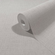 Uni Brown Boho Fine Linen Wallpaper by Galerie