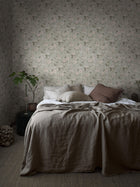 3574 Laura´s Cottage Light Green Cottage Garden Wallpaper by Boråstapeter