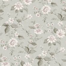 3574 Laura´s Cottage Light Green Cottage Garden Wallpaper by Boråstapeter