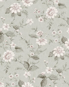 3574 Laura´s Cottage Light Green Cottage Garden Wallpaper by Boråstapeter
