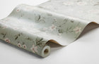 3574 Laura´s Cottage Light Green Cottage Garden Wallpaper by Boråstapeter