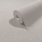Uni Beige & Brown Boho Fine Linen Wallpaper by Galerie