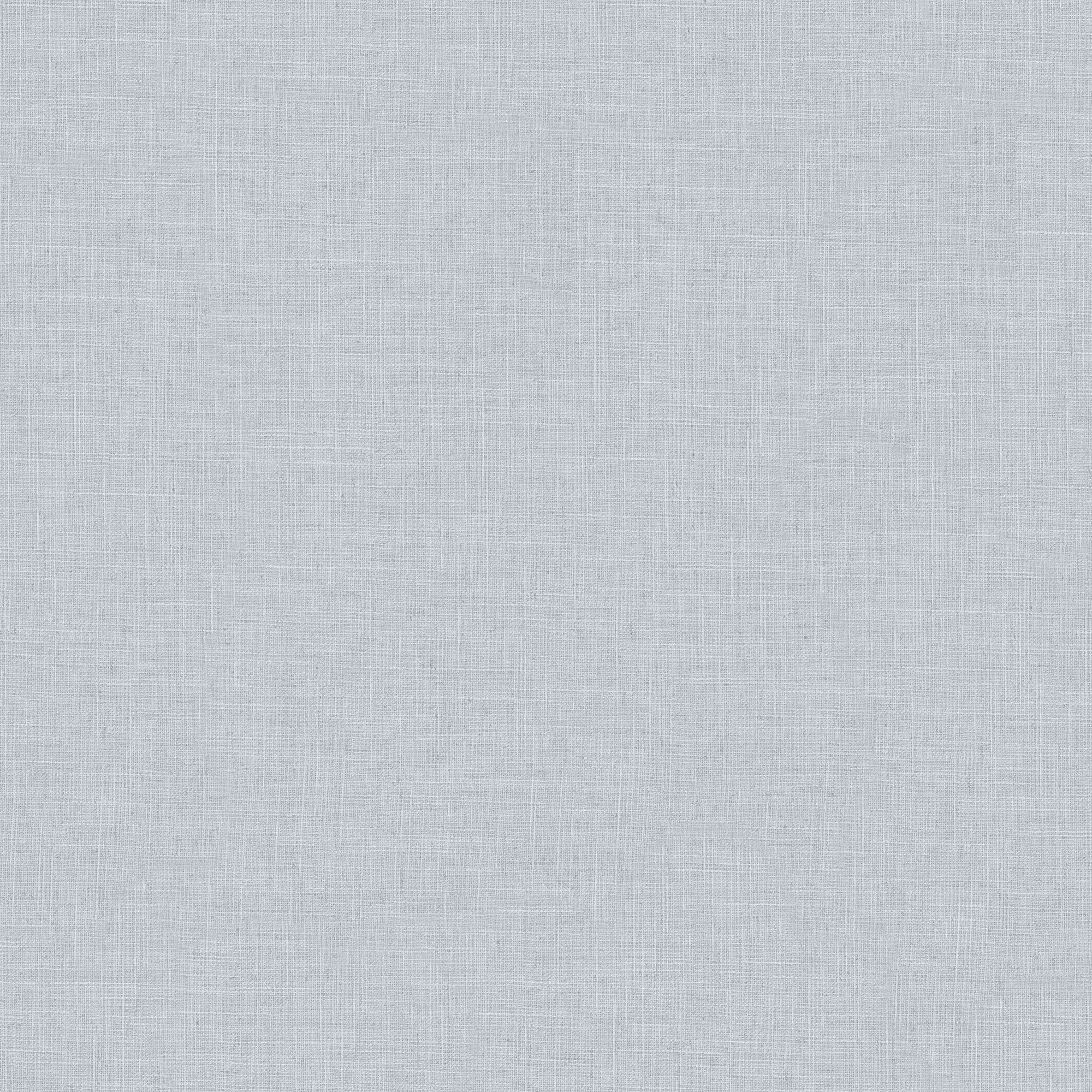 Uni Blue & White Boho Fine Linen Wallpaper by Galerie