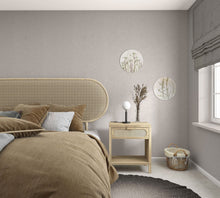 Uni Brown Boho Fine Linen Wallpaper by Galerie