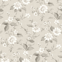 3575 Laura´s Cottage Light Beige and Brown Cottage Garden Wallpaper by Boråstapeter