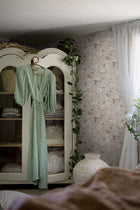 3575 Laura´s Cottage Light Beige and Brown Cottage Garden Wallpaper by Boråstapeter