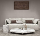 Uni Brown Boho Fine Linen Wallpaper by Galerie