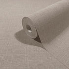 Uni Beige Boho Fine Linen Wallpaper by Galerie