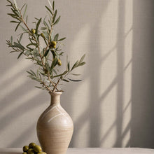 Uni Beige Boho Fine Linen Wallpaper by Galerie