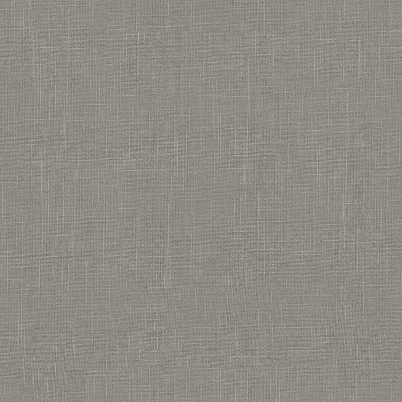 Uni Green & Brown Boho Fine Linen Wallpaper by Galerie
