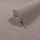Uni Red Boho Fine Linen Wallpaper by Galerie