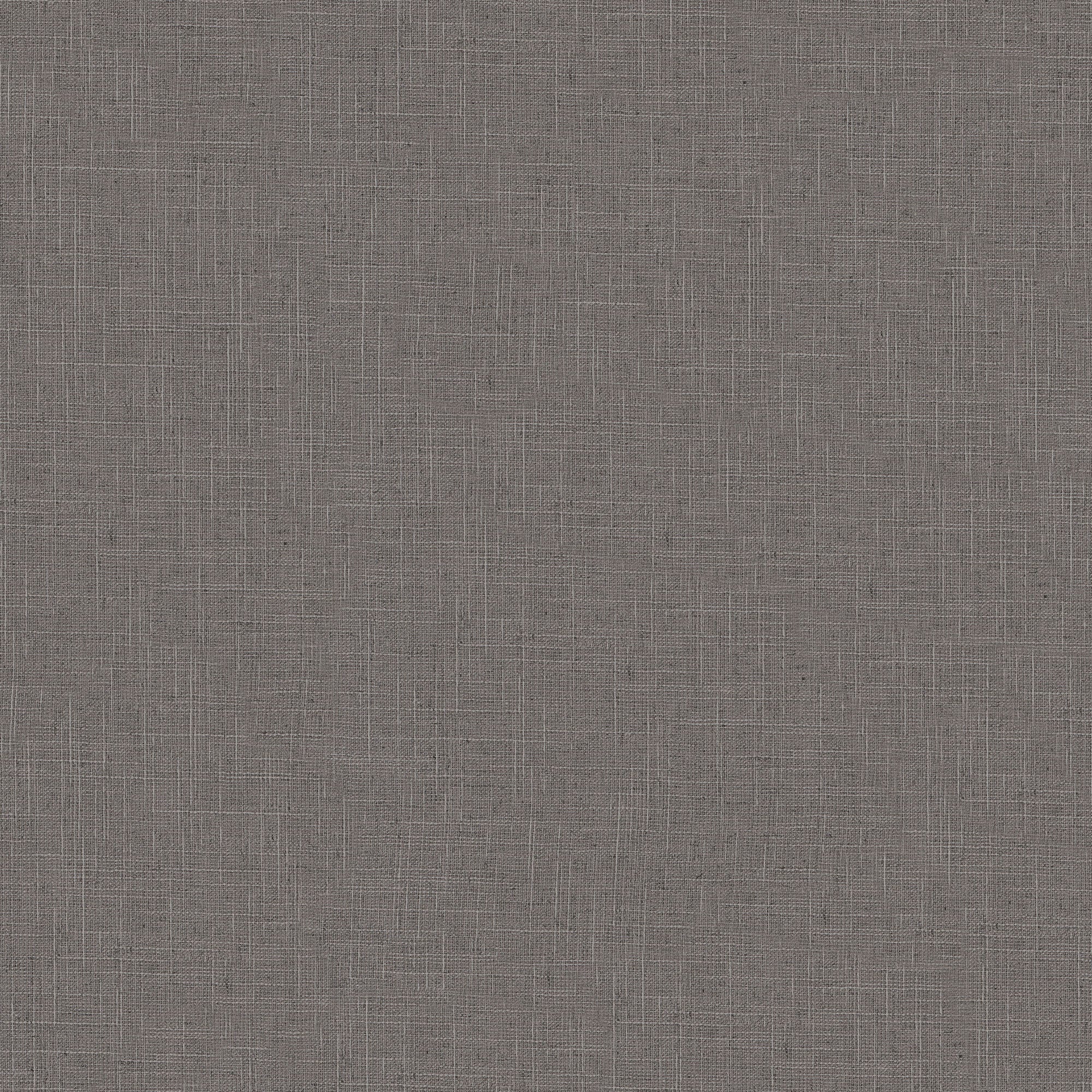 Uni Grey & Brown Boho Fine Linen Wallpaper by Galerie