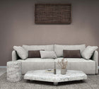Uni Brown Boho Fine Linen Wallpaper by Galerie