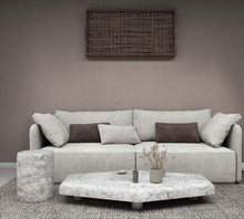 Uni Brown Boho Fine Linen Wallpaper by Galerie