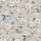 3576 Laura´s Cottage Light Beige and Blue Cottage Garden Wallpaper by Boråstapeter