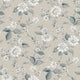 Laura´s Cottage Light Beige and Blue Cottage Garden Wallpaper by Boråstapeter