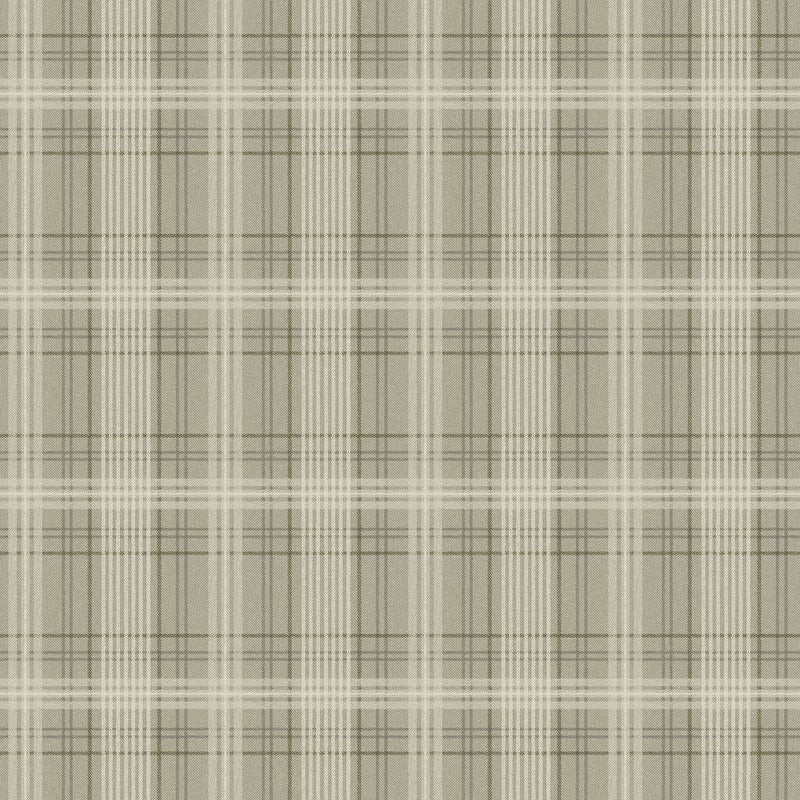 3577 Tailor´s Tweed Dark Green Cottage Garden Wallpaper by Boråstapeter