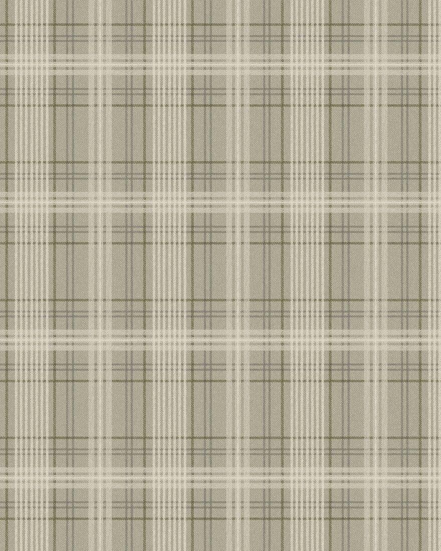 3577 Tailor´s Tweed Dark Green Cottage Garden Wallpaper by Boråstapeter