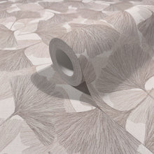 Floral Beige & Brown Boho Fine Linen Wallpaper by Galerie