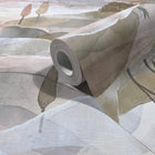 Graphically Green, Blue & Red Boho Fine Linen Wallpaper by Galerie