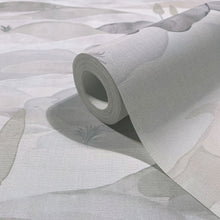 Graphically Grey & White Boho Fine Linen Wallpaper by Galerie