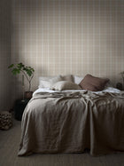 3578 Tailor´s Tweed Light Beige Cottage Garden Wallpaper by Boråstapeter
